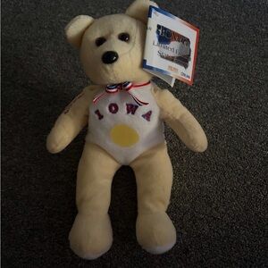 Limited edition state bear Iowa with tags.